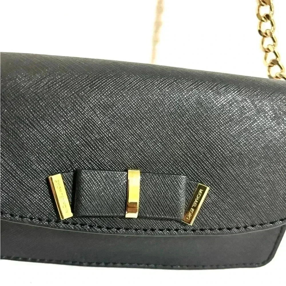 Michael kors black leather crossbody handbag - Picture 7 of 10